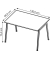 Schreibtisch X3, 75cm (H), 140x80cm (BxT), rechteckig, eiche / weiß