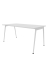Schreibtisch X3, 75cm (H), 160x80cm (BxT), rechteckig, weiß / weiß