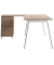 Schreibtisch X3, 75cm (H), 160x80cm (BxT), rechteckig, ulme / weiß