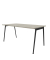 Schreibtisch X3, 75cm (H), 160x80cm (BxT), rechteckig, beton / dunkelgrau
