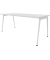 Schreibtisch X3, 75cm (H), 180x80cm (BxT), rechteckig, weiß / weiß