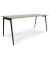 Schreibtisch X3, 75cm (H), 180x80cm (BxT), rechteckig, beton / dunkelgrau