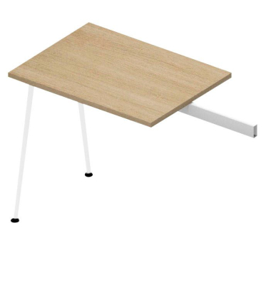X3 Anbautisch eiche rechteckig