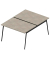 Doppelschreibtisch ohne X3AE8120/35NI, 75cm (H), 120x164cm (BxT), rechteckig, beton / dunkelgrau