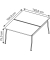 Doppelschreibtisch ohne X3AE8140/2WTS, 75cm (H), 140x164cm (BxT), rechteckig, ulme / weiß