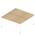 Doppelschreibtisch ohne X3AE8160/3DJF, 75cm (H), 160x164cm (BxT), rechteckig, eiche hell / weiß