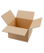 Faltkarton 690164 braun, bis DIN A5+, innen 225x225x150mm, Wellpappe 1-wellig