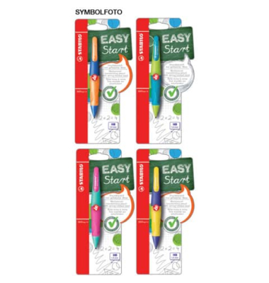 Druckbleistift-Set STABILO EASYergo 1.4 Colormix, B46908-5, farbig sortiert, 1,4mm, HB