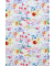 Geschenkpapier Blooms 509090, blumenwiese, 50cm x 20m, weiß/gelb/grün/blau