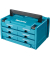 Werkzeugkoffer MAKSTOR 3.6 P-84333 blau 295x215x395mm leer
