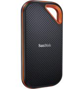 externe Festplatte Extreme PRO Portable SSD V2 SDSSDE81-1T00-G25, schwarz/orange, 1 TB, SSD