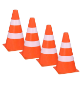 4 Spielzeug-Pylone orange