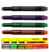 Kombi-Füllerpatrone 17026 5x lila / 5x grün / 5x schwarz / 5x rot Großraumpatrone