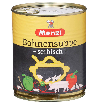 Bohnensuppe, serbisch Dosensuppe