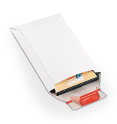 Versandtasche 170x245 mm A5 ohne Fenster Vollpappe weiß