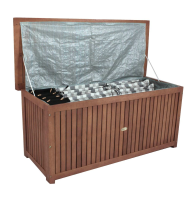 Transportbox Washington 965022, 236 Liter mit Deckel, außen 1330x580x550mm, Akazie braun