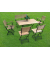 Gartentisch Wien braun rechteckig 304935