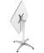 Bistrotisch 950364, 69cm (H), 60x60cm (BxT), quadratisch, silber / silber