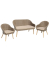Lounge-Sessel-Set Garden Pleasure Pueblo braun