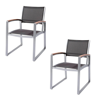 Gartenstühle Ava grau 305264-2