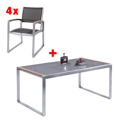 Sitzgruppe Ava grau 305264-4