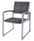 Sitzgruppe Ava grau 305265-4 Tisch + 4 Stühle