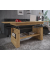 Couchtisch Kobila, 52,5-59cm (H), 157x65cm (BxT), rechteckig, eiche / braun