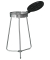Müllsackständer 70,0 - 120,0 l silber