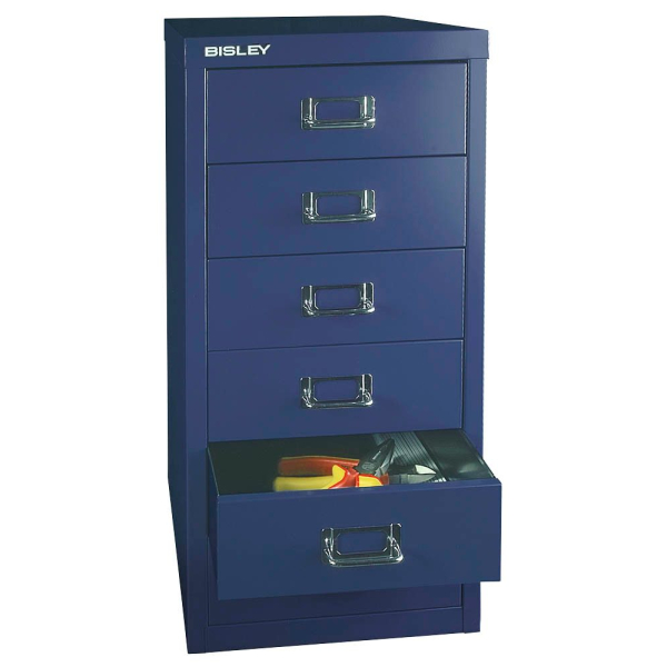 5020073705805 - Schubladenschrank MultiDrawer? 29er Serie L296839 Stahl 6 Schubladen (Vollauszug) A4 279 x 59 x 38 cm blau 5020073705805 B