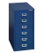 Schubladenschrank MultiDrawer™ 29er Serie L296839, Stahl, 6 Schubladen (Vollauszug), A4, 27,9 x 59 x 38 cm, blau