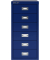 Schubladenschrank MultiDrawer™ 29er Serie L296839, Stahl, 6 Schubladen (Vollauszug), A4, 27,9 x 59 x 38 cm, blau