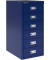 Schubladenschrank MultiDrawer™ 29er Serie L296839, Stahl, 6 Schubladen (Vollauszug), A4, 27,9 x 59 x 38 cm, blau