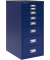 Schubladenschrank MultiDrawer™ 29er Serie L298839, Stahl, 8 Schubladen (Vollauszug), A4, 27,9 x 59 x 38 cm, blau
