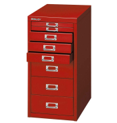 Schubladenschrank MultiDrawer™ 29er Serie L298870, Stahl, 8 Schubladen (Vollauszug), A4, 27,9 x 59 x 38 cm, rot