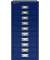 Schubladenschrank MultiDrawer™ 29er Serie L2910839, Stahl, 10 Schubladen (Vollauszug), A4, 27,9 x 59 x 38 cm, blau