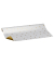 Geschenkpapier Wünsche 67551, einseitig Weihnachtsschrift, 50cm x 20m, weiß/gold
