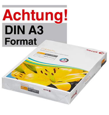Farblaserpapier Colotech+ 003R99001 A3 90g hochweiß seidenmatt