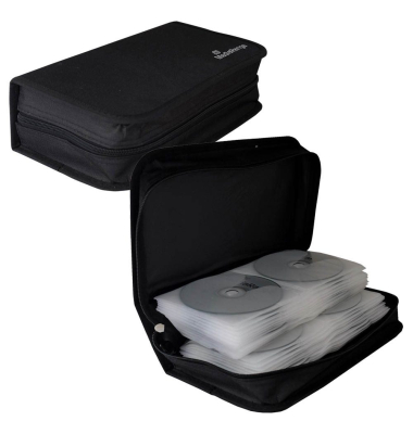 CD-/DVD-Mappe BOX55 schwarz für 96 CD/DVDs