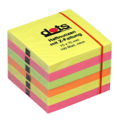 Haftnotizen 222005, Z-Faltung, 75x75mm, neongelb/-grün/-pink/-orange, Z-Notes, quadratisch