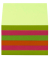 Haftnotizen 222005, Z-Faltung, 75x75mm, neongelb/-grün/-pink/-orange, Z-Notes, quadratisch