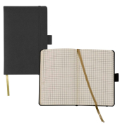 Notizbuch Q22 25-464, Tucson, schwarz, A6, kariert, 80g, 96 Blatt / 192 Seiten