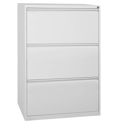 Hängeregistraturschrank grau 3 Schubladen