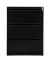 H&auml;ngeregistraturschrank 100319, schwarz, 3 Schubladen, 2-bahnig