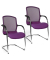 2 Topstar Open Chair 100 Besucherstühle lila