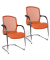 2 Topstar Open Chair 100 Besucherstühle orange