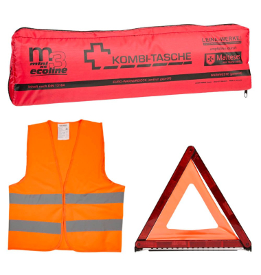 Erste-Hilfe-Tasche ecoline DIN 13164 rot