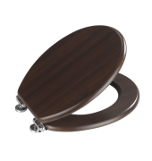 Toilettensitz Wenge 37 x 43 cm (B x H) MDF dunkelbraun
