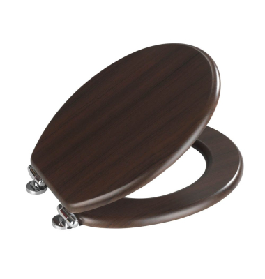 Toilettensitz Wenge 37 x 43 cm (B x H) MDF dunkelbraun