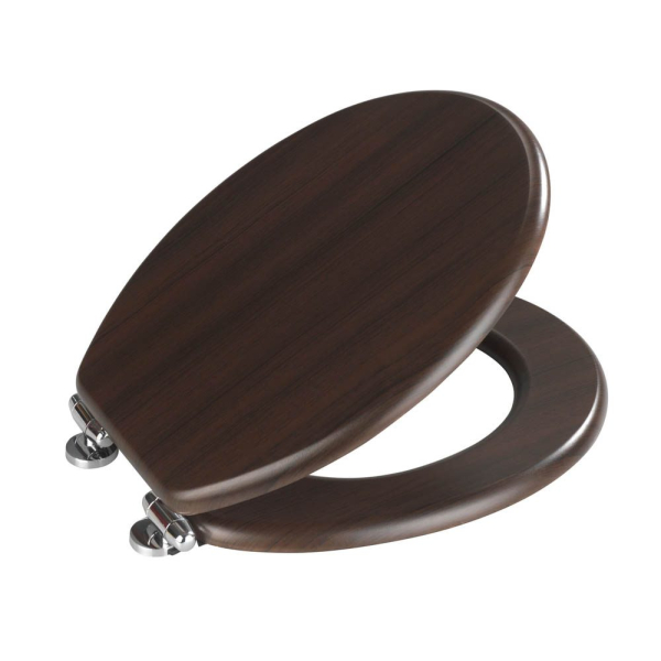 4008838350553 - WC-Sitz Wenge mit Absenkautomatik Braun mdf dunkelbraun Zinkdruckguss silber glänzend - braun - Wenko 4008838350553 - WC-Sitz Wenge mit Absenkautomatik Braun mdf dunkelbraun Zinkdruckguss silber glänzend - braun - Wenko