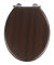 Toilettensitz Wenge 37 x 43 cm (B x H) MDF dunkelbraun